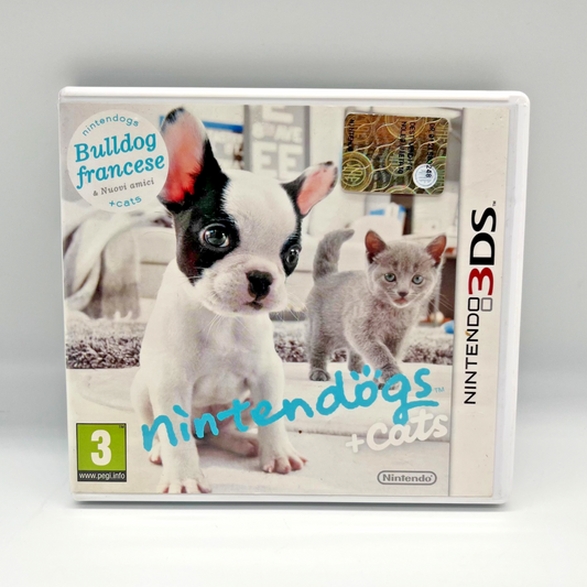 Nintendogs + Cats Bulldog Francese Nintendo 3DS 🇮🇹 Videogioco Completo PAL
