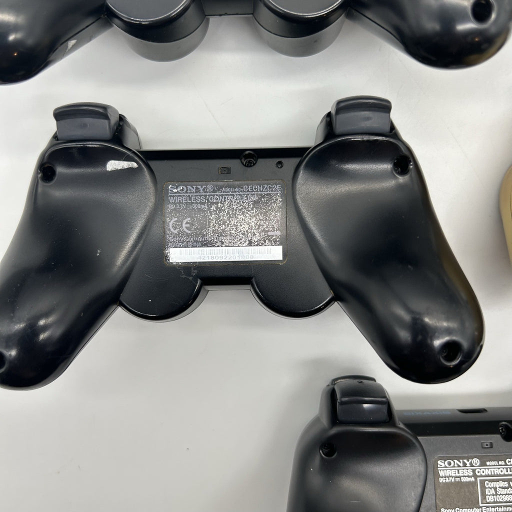 Lotto 9 Controller PS3 Sony DualShock 3 Sixaxis PER RICAMBI Non Funzionanti
