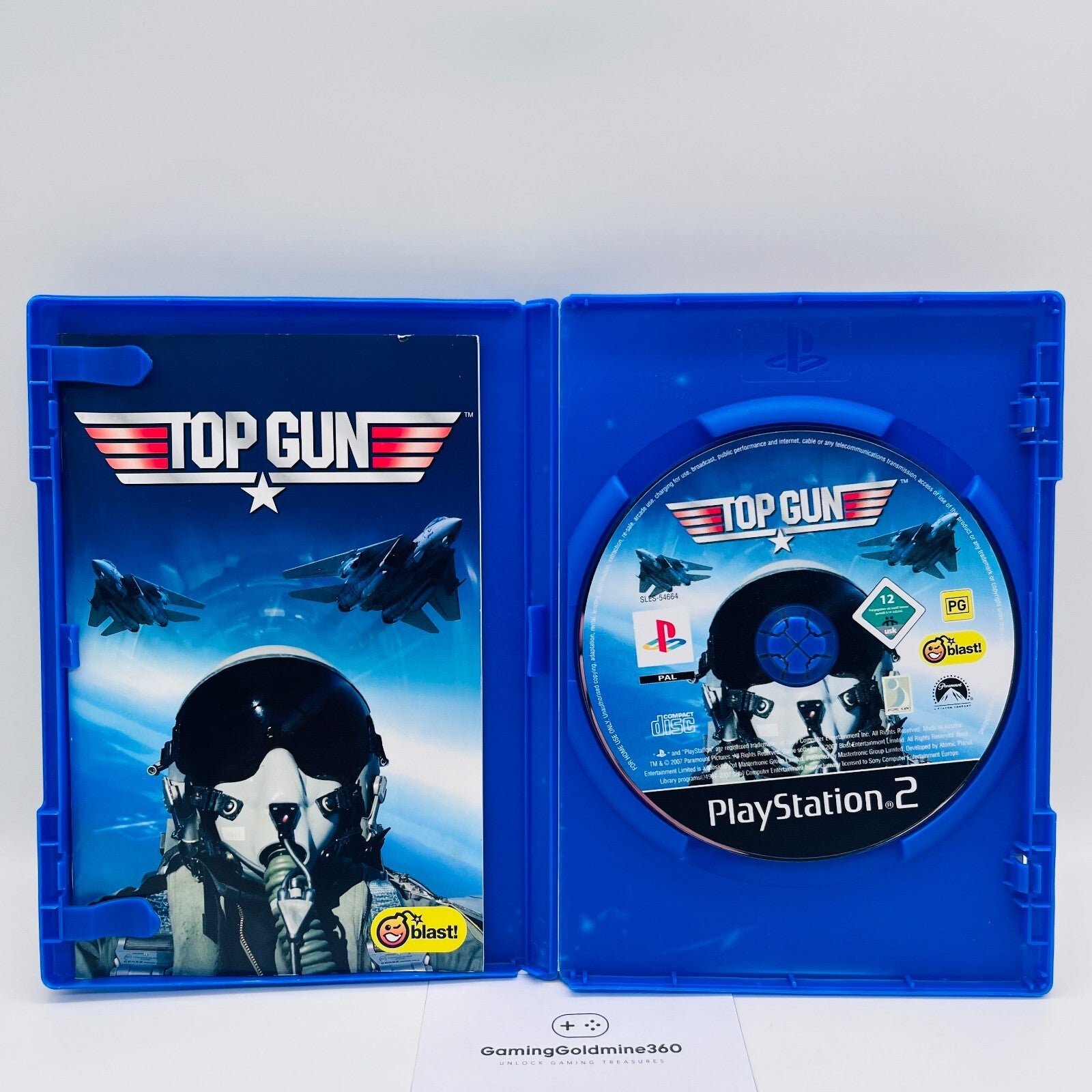 TOP GUN PS2 Italiano PAL Completo con Manuale Blast! Sony PlayStation 2 OTTIMO