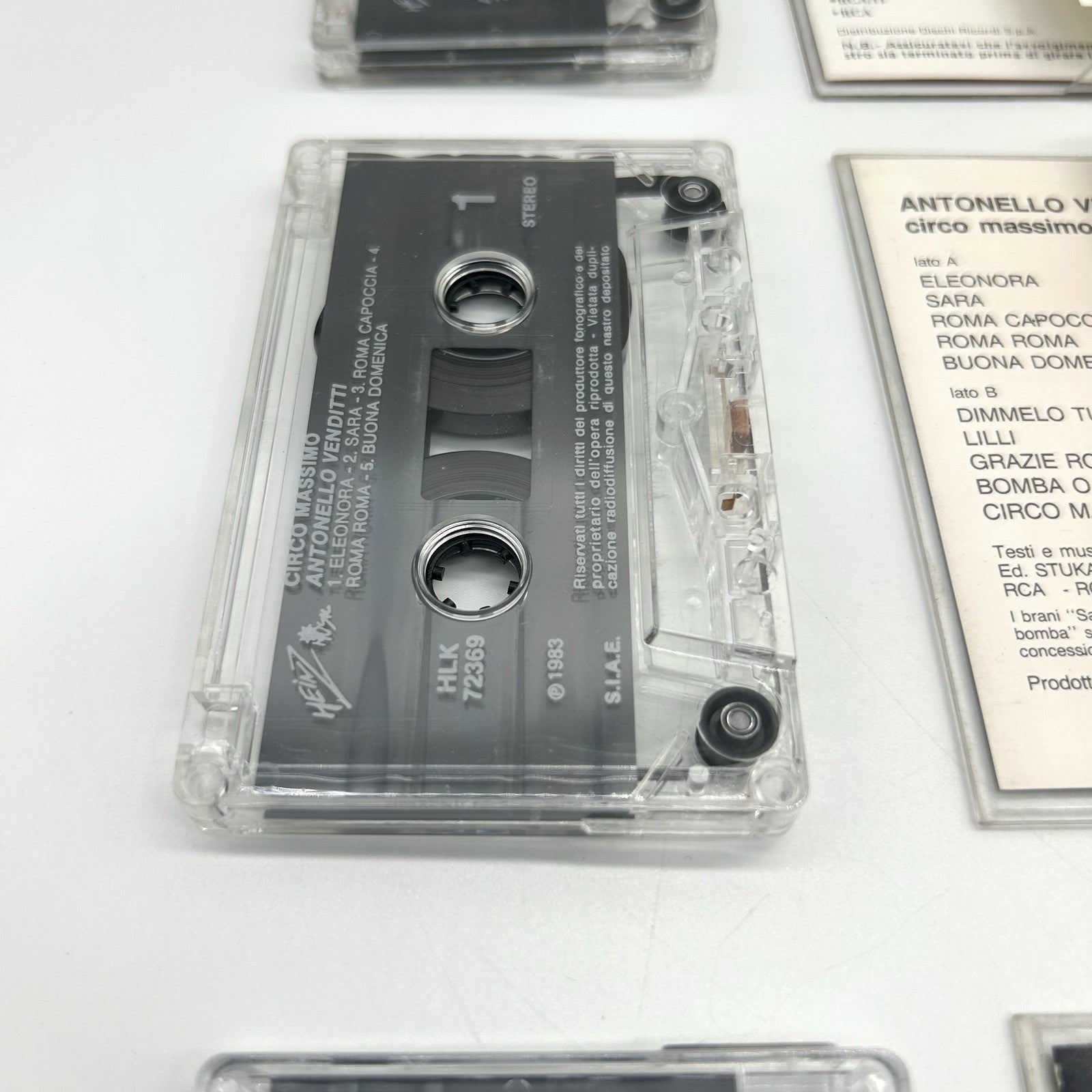 Antonello Venditti Lotto 3 Musicassette MC Centocitta Circo Massimo San Siro