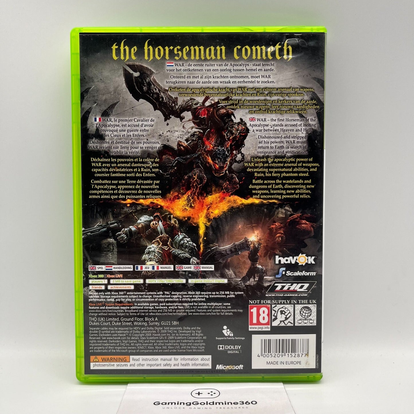 DarkSiders I + II Xbox 360 Completi Manuale PAL Italiano/Multilingua THQ OTTIMI