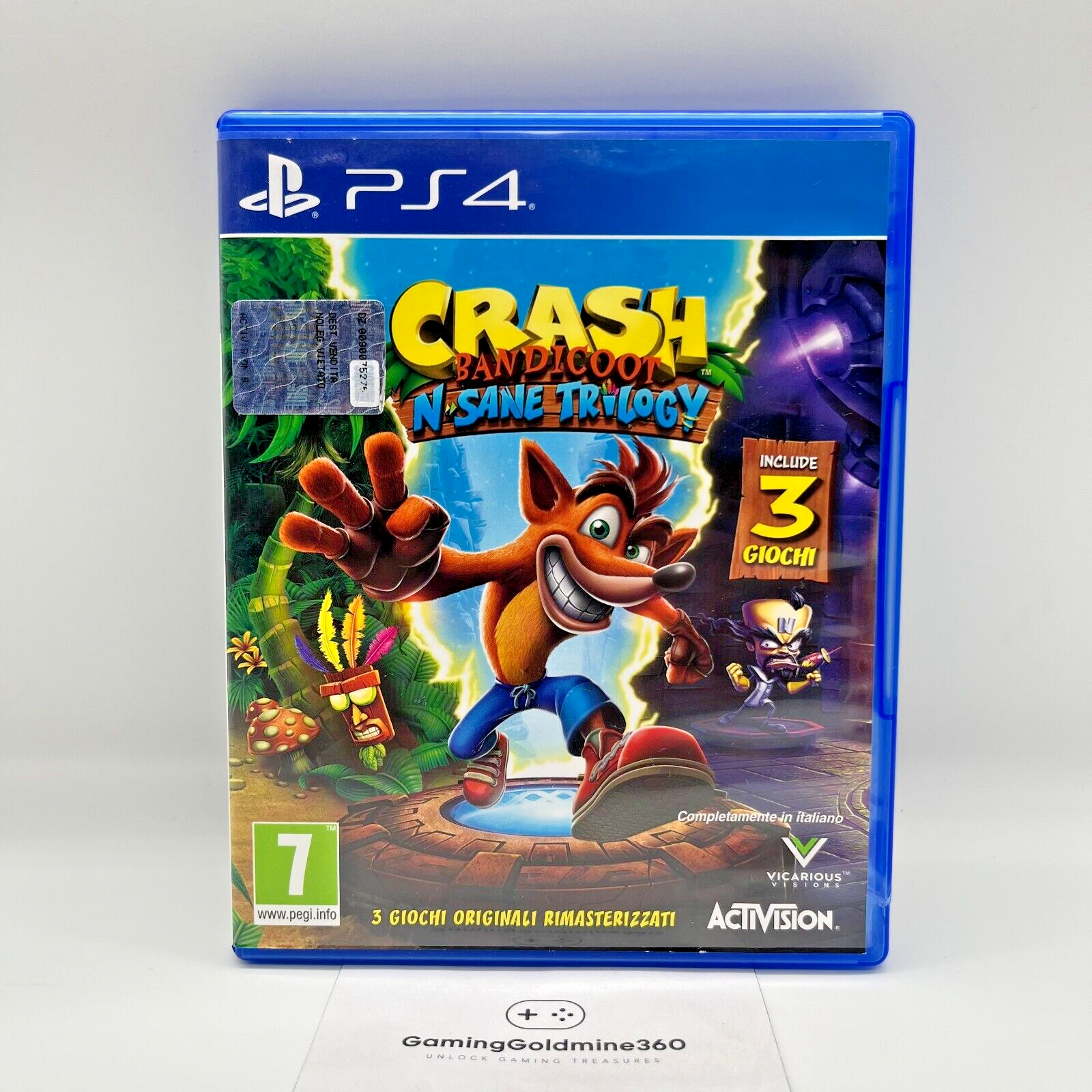 Crash Bandicoot: N Sane Trilogy PS4 Italiano Activision Sony PlayStation 4 2017