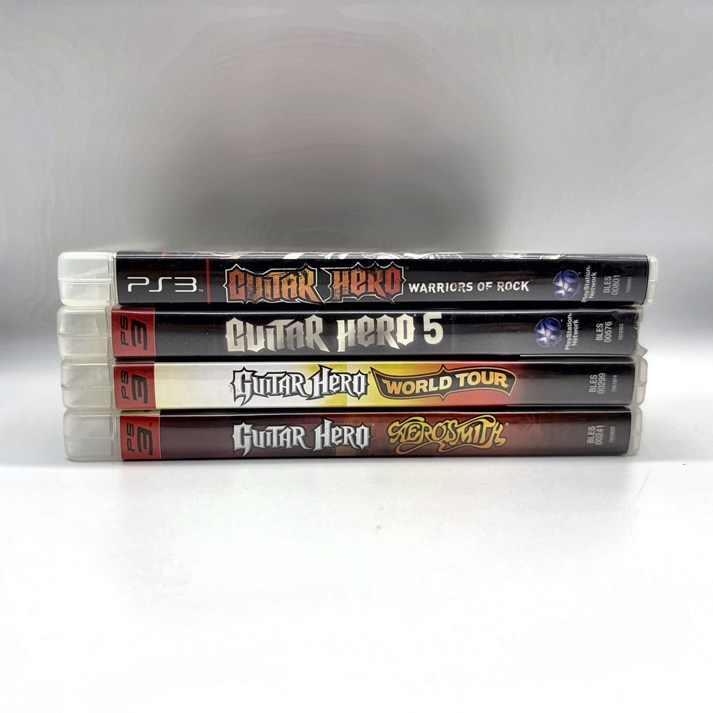 Guitar Hero PS3 Lotto 4 Giochi Aerosmith World Tour 5 Warriors of Rock PAL