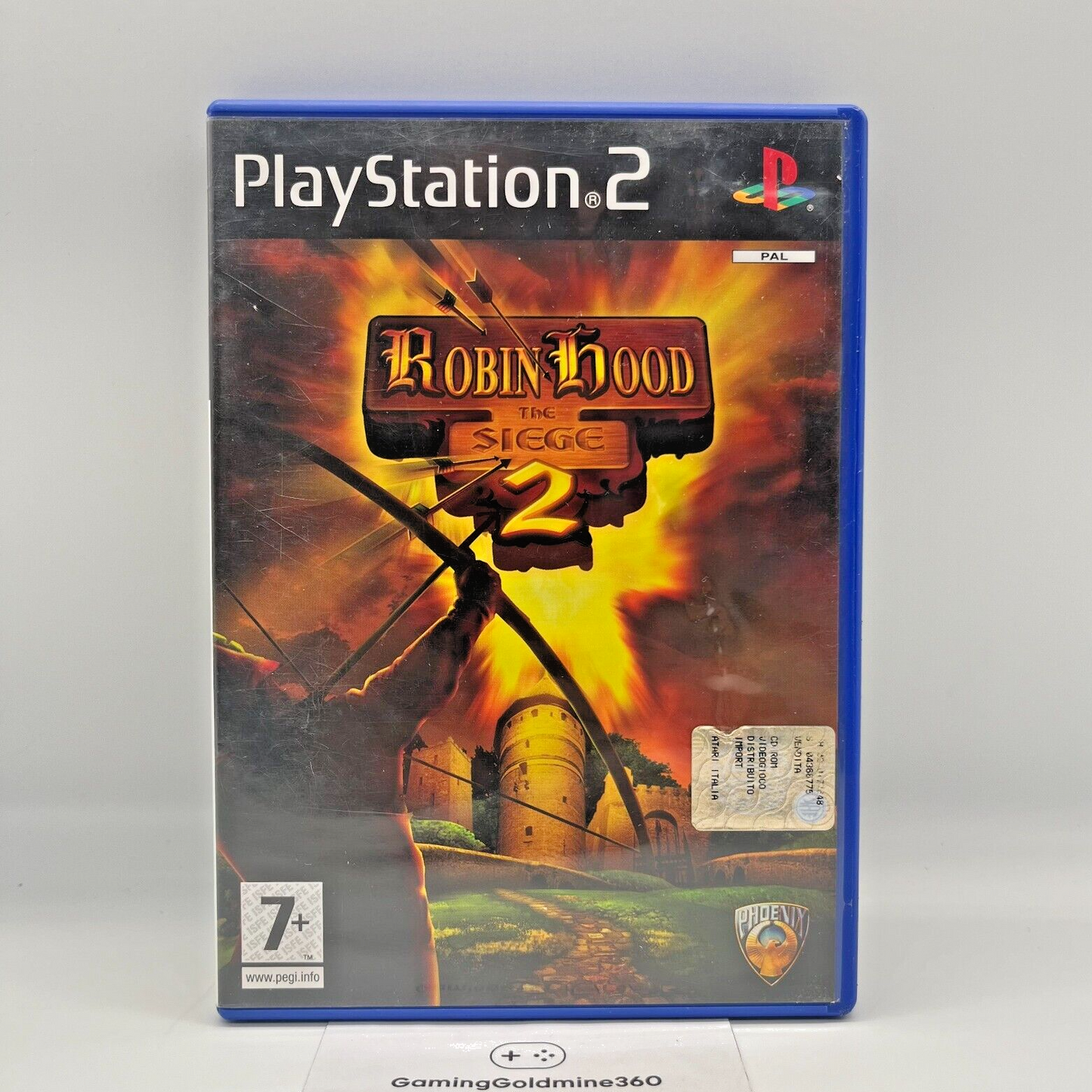 Robin Hood 2: The Siege PS2 Italiano Completo Manuale Phoenix Sony PlayStation 2