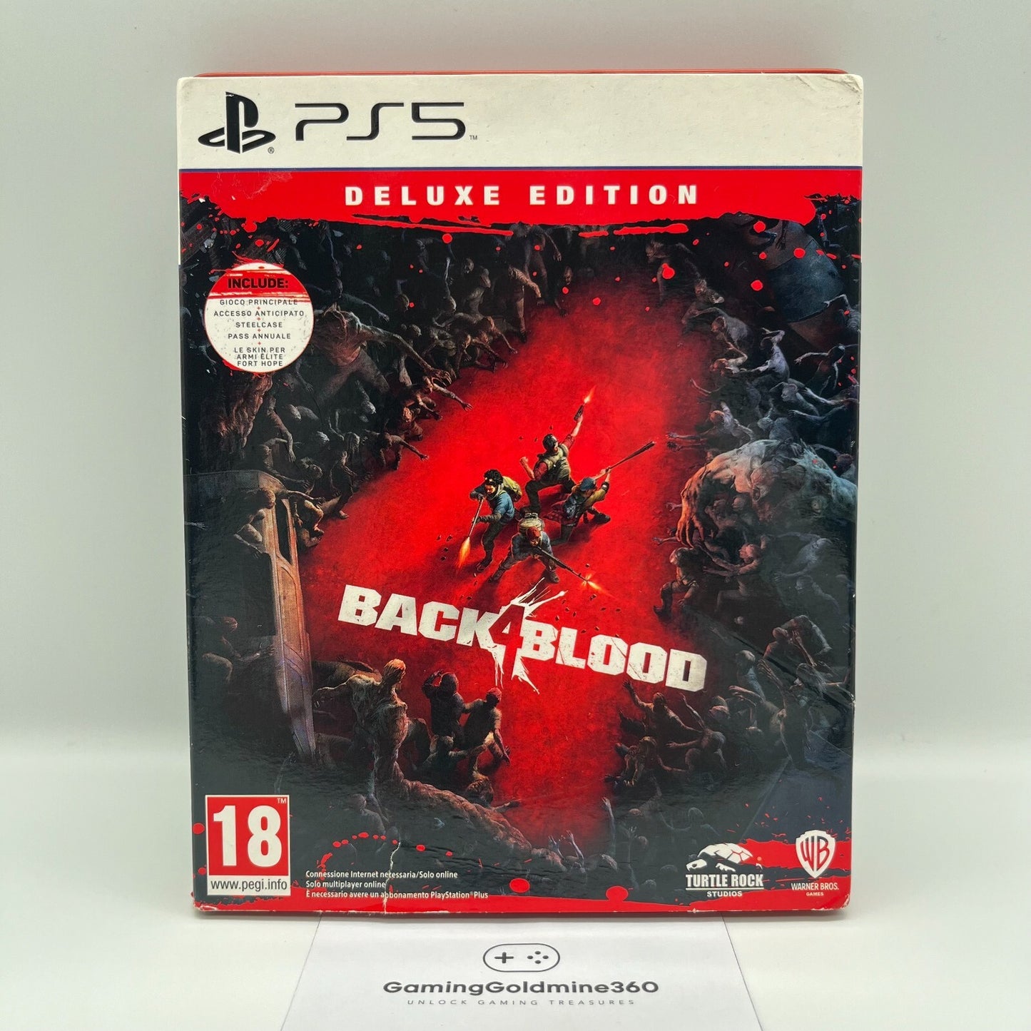 Back 4 Blood Deluxe Edition Steelbook PS5 Italiano Completo Sony PlayStation 5