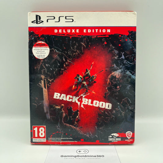 Back 4 Blood Deluxe Edition Steelbook PS5 Italiano Completo Sony PlayStation 5