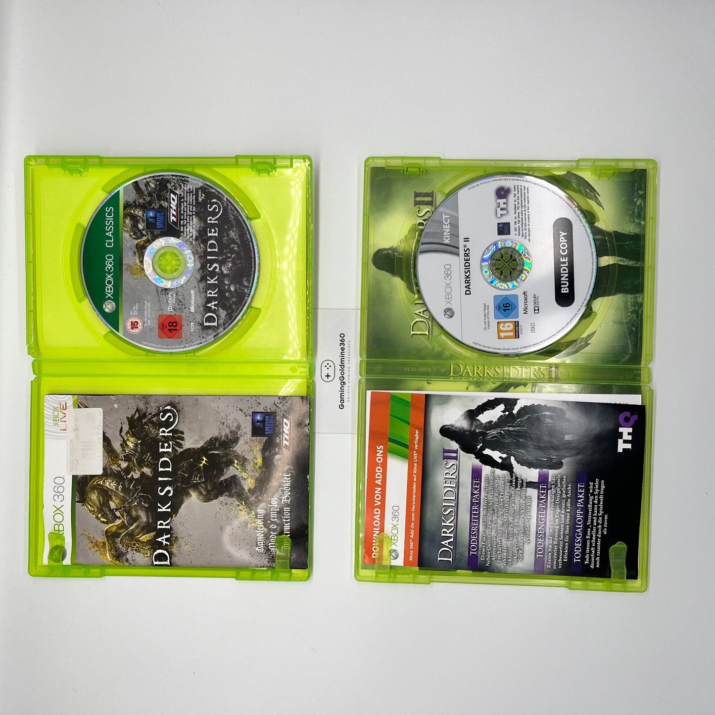 DarkSiders I + II Xbox 360 Completi Manuale PAL Italiano/Multilingua THQ OTTIMI