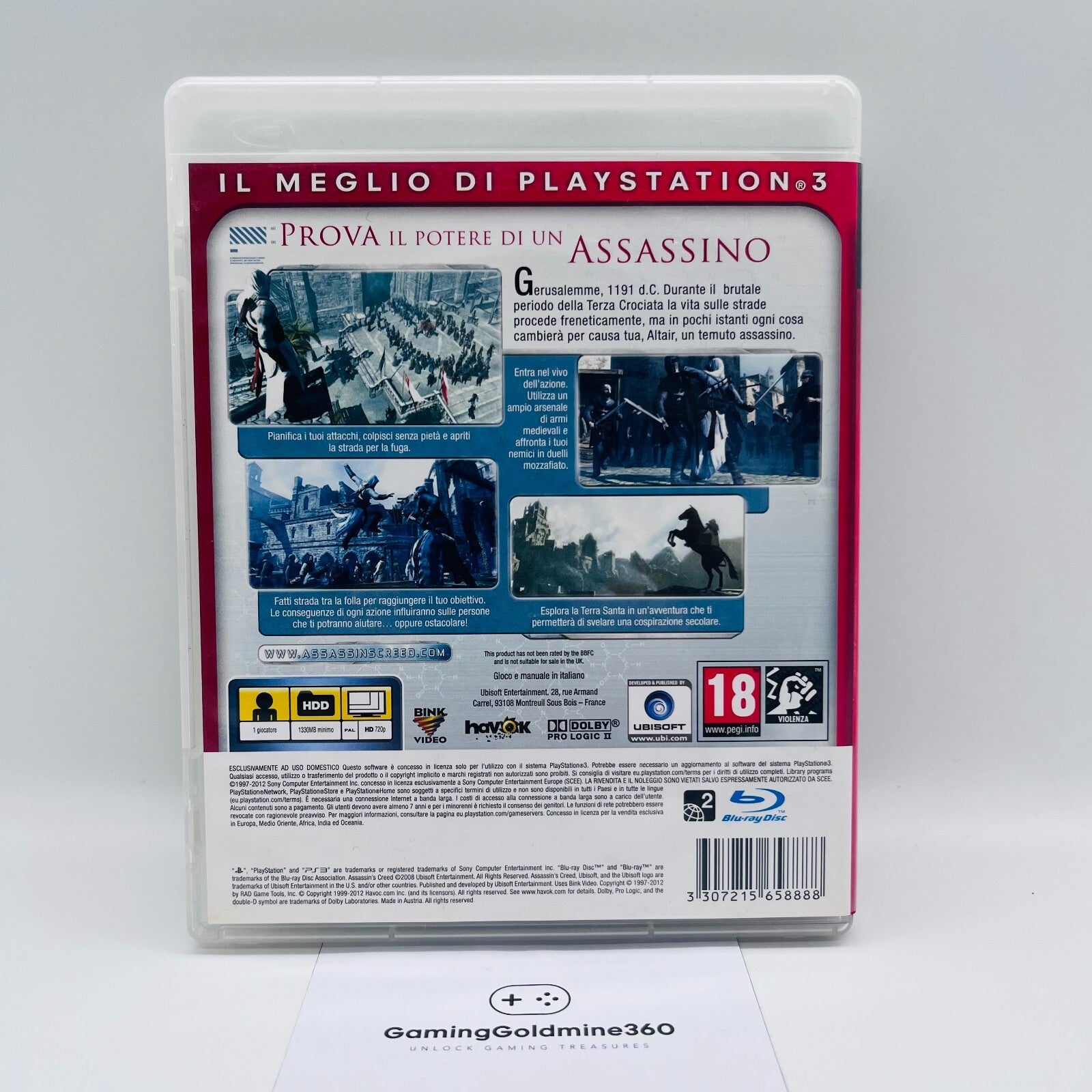Assassin's Creed PS3 Italiano (Essentials) PAL Completo Sony PlayStation 3 Ubiso