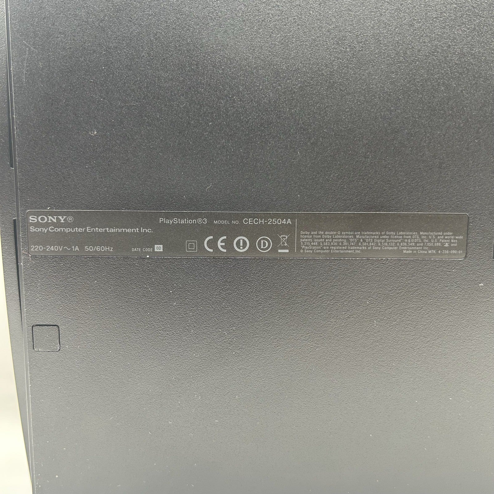 Console Sony PS3 Slim CECH-2504A PlayStation 3 NON FUNZIONANTE Per Ricambi