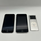 Lotto 3 Apple iPod Touch 4 + Touch 2a Gen + Nano 2a Gen PER RICAMBI Non Testati