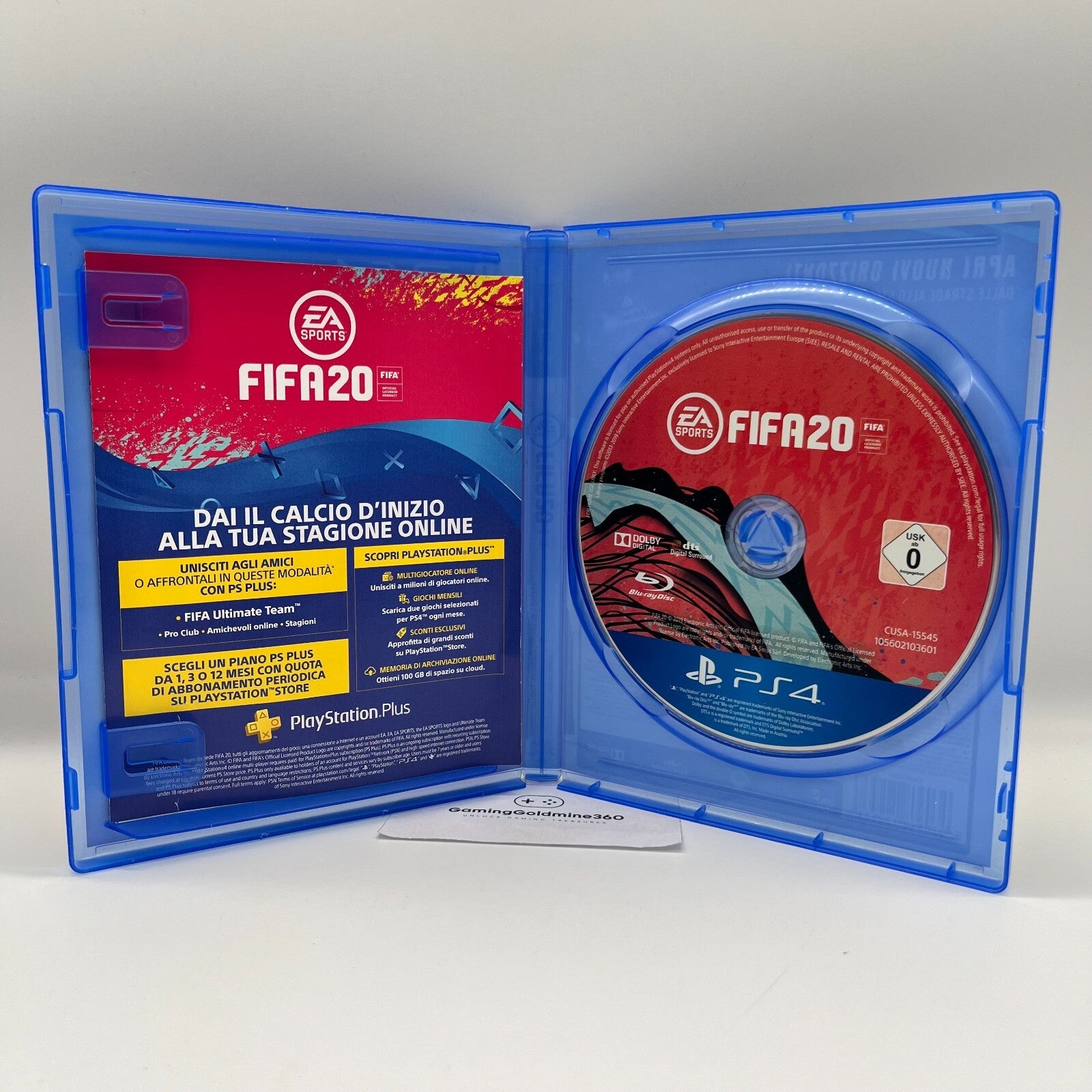 FIFA 20 PS4 Italiano Completo con Manuale EASports Sony PlayStation 4 OTTIMO