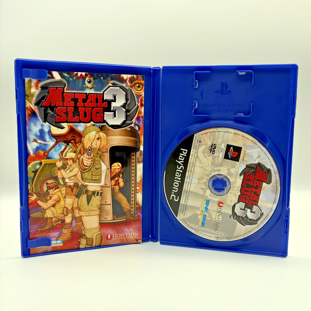 Metal Slug 3 PS2 PlayStation 2 PAL ITA Completo Manuale SNK Ignition Sparatutto