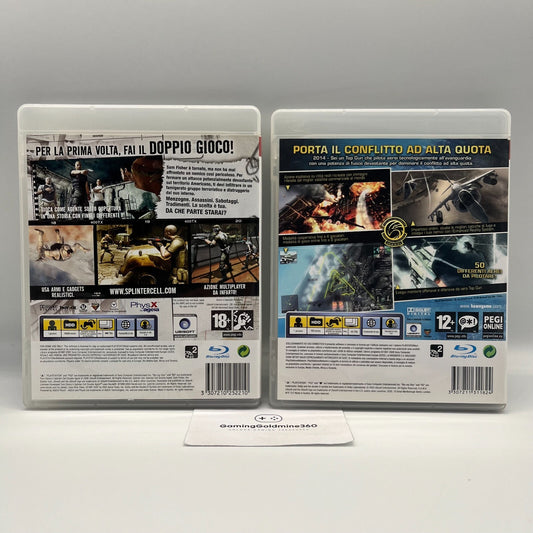 TOM CLANCY'S Splinter Cell Double Agent+HAWX PS3 Italiano Completi PAL Sony TOP
