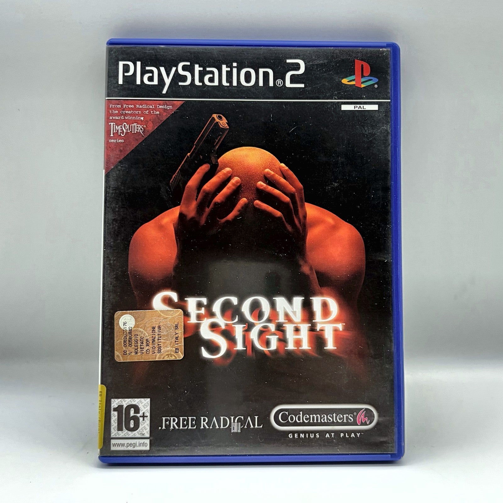 Second Sight PS2 PlayStation 2 PAL Inglese Codemasters Free Radical Azione