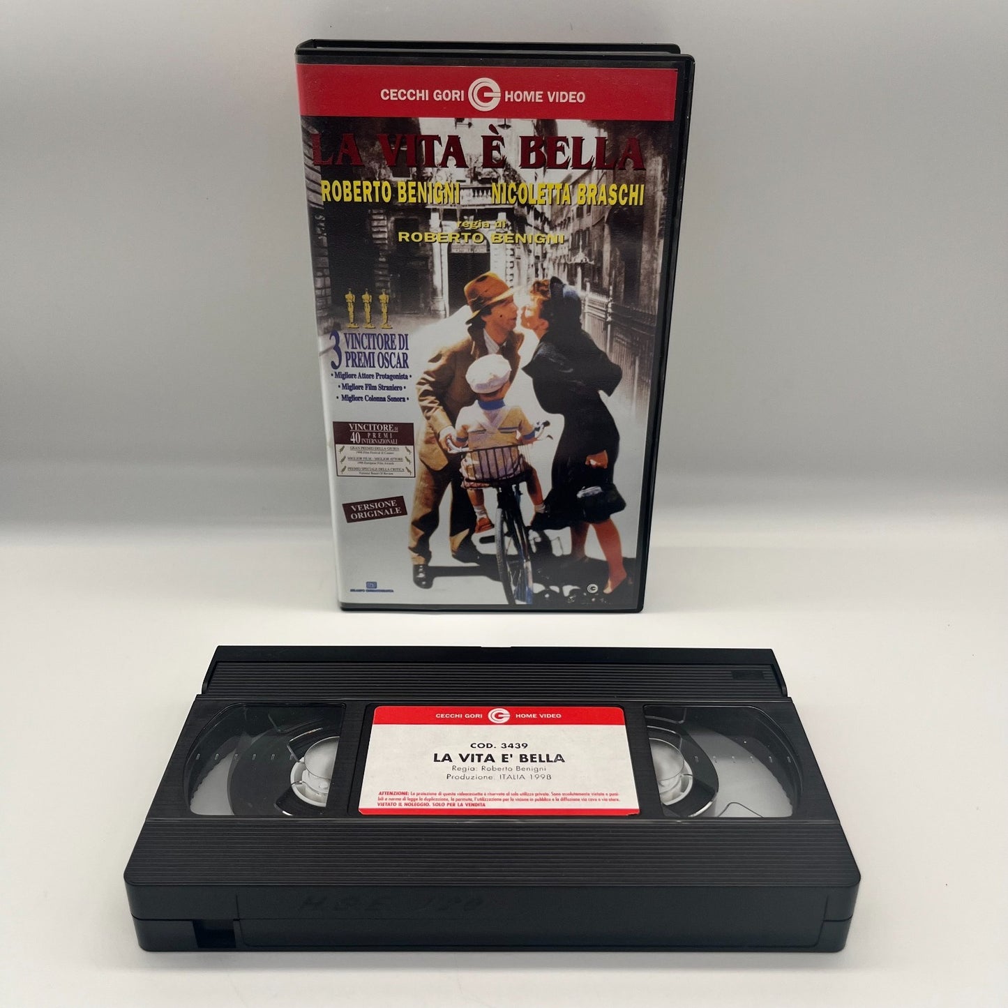 VHS La Vita è Bella 🎬 Roberto Benigni 1997 Ita Cecchi Gori Home Video