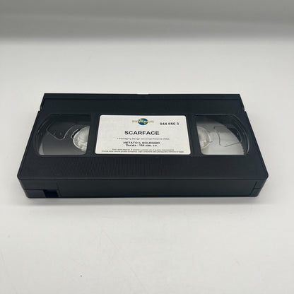 Scarface VHS 🎬 Al Pacino Film Poliziesco 1983 Cult Movie Universal Hi-Fi Stereo