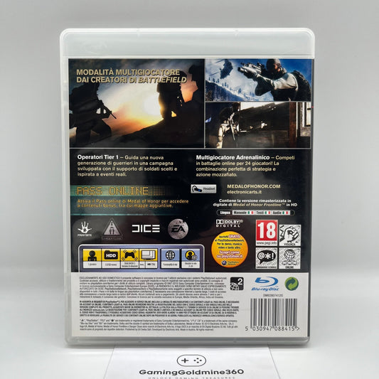 Medal of Honor PS3 Italiano Completo PAL Dice EA Sony PlayStation 3 COME NUOVO