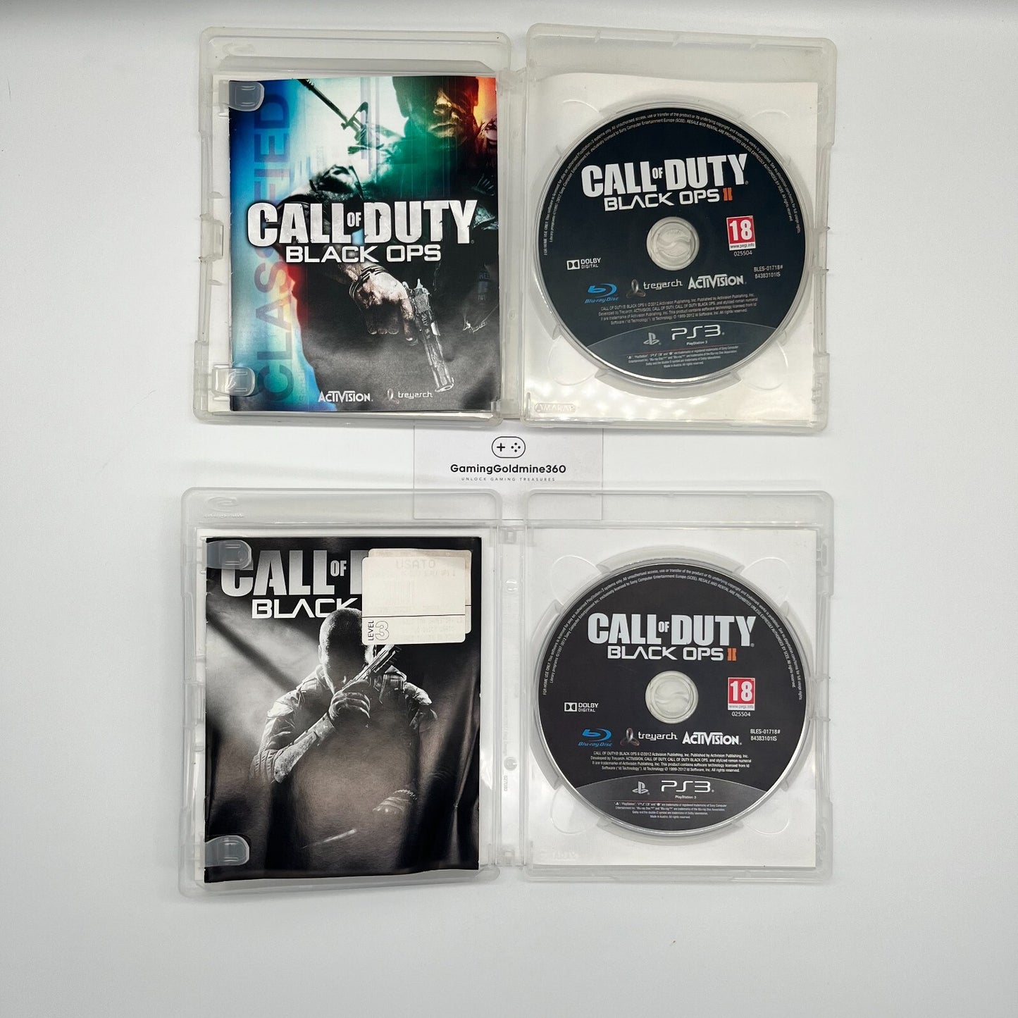 Call of Duty BLACK OPS + II 2 PS3 Italiano Completi PAL Sony PlayStation 3 OTTIM