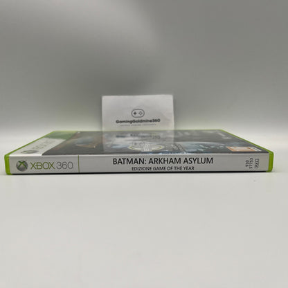 BATMAN Arkham Asylum Xbox 360 Italiano Completo con Manuale WB Microsoft OTTIMO