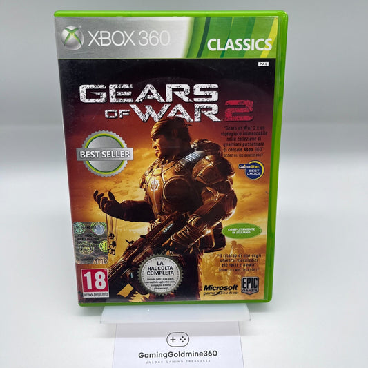 Gears of War 2 CLASSICS XBOX 360 PAL Italiano COMPLETO con Manuale OTTIME CONDIZ