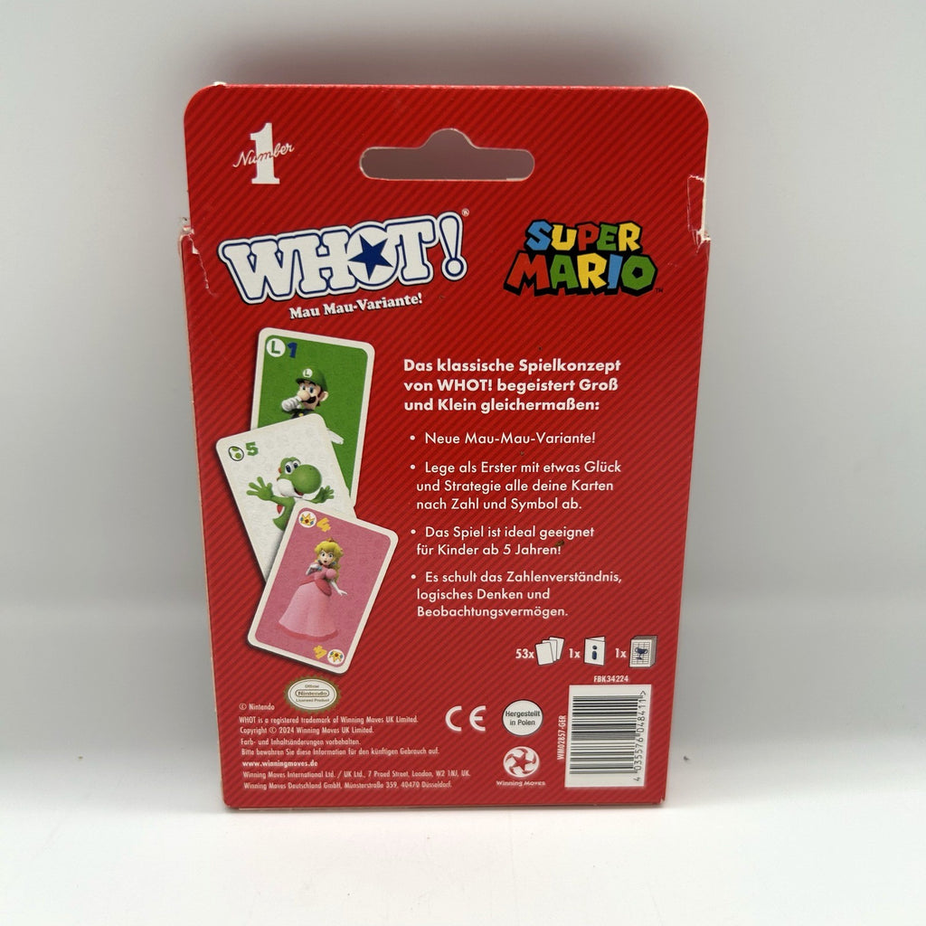 WHOT! Super Mario – gioco di carte Winning Moves, nuovo