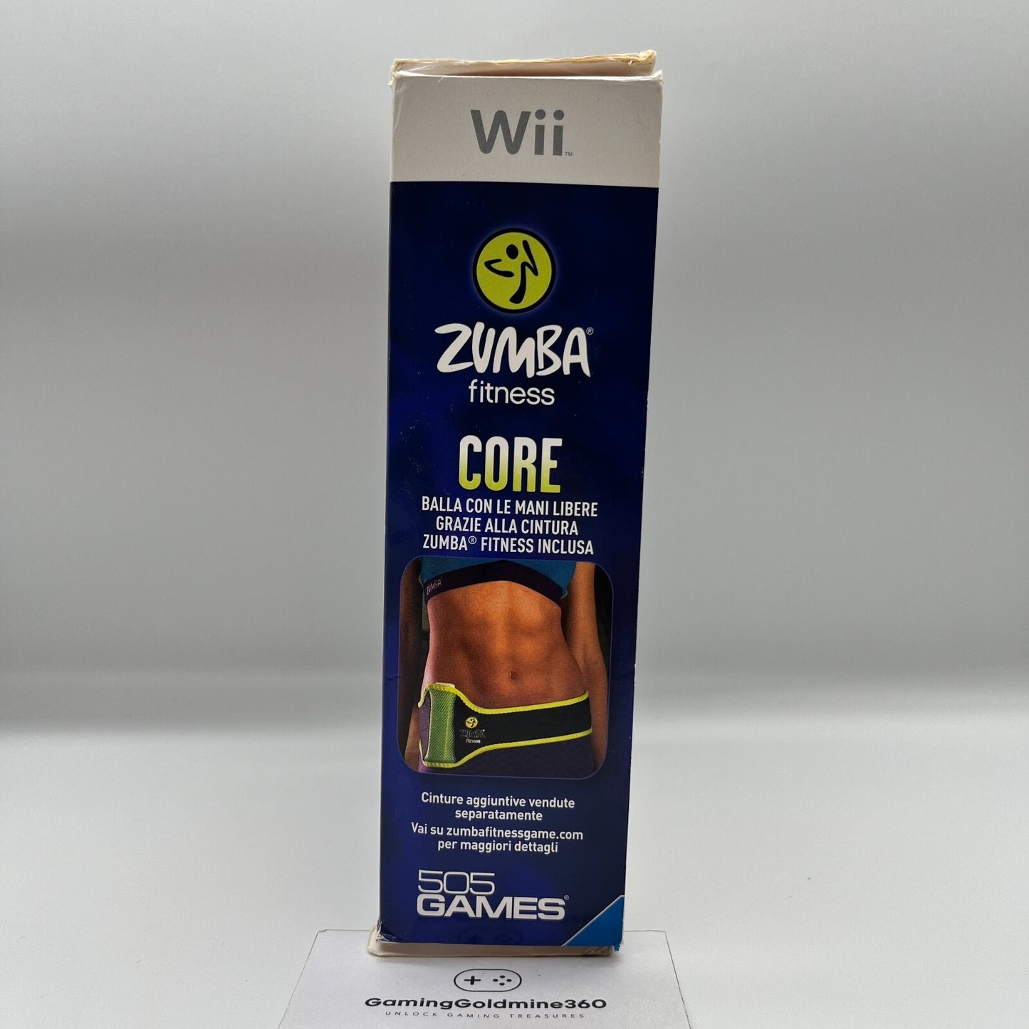 ZUMBA Fitness Core Nintendo Wii Italiano Completo con CINTURA, Scatola e Manuale