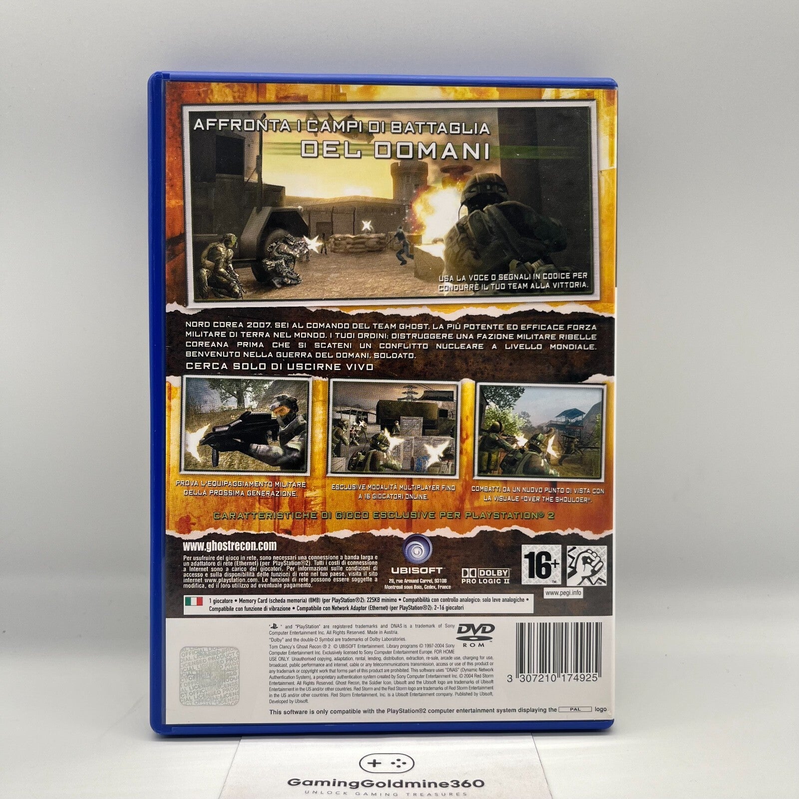 Tom Clancy's Ghost Recon 2 PS2 Italiano Completo Ubisoft Sony PlayStation 2 TOP