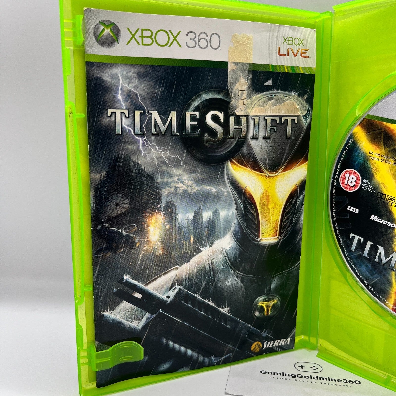 TimeShift Xbox 360 Completo con Manuale PAL Multilingua Sierra Microsoft OTTIMO