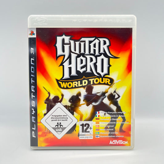 GUITAR HERO WORLD TOUR PS3 Italiano COMPLETO Video Gioco Rock Sony Playstation 3