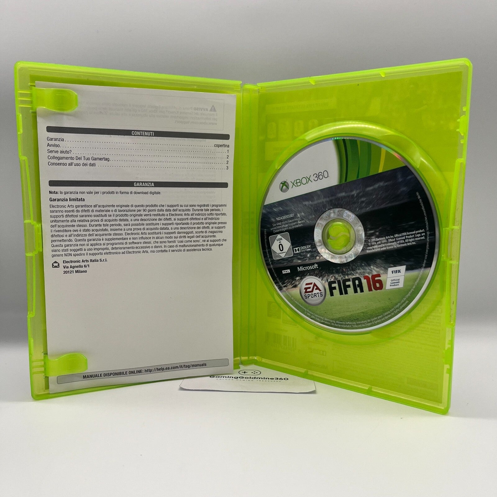 FIFA 16 2016 Xbox 360 Italiano Completo con Manuale PAL EA Sports Microsoft TOP