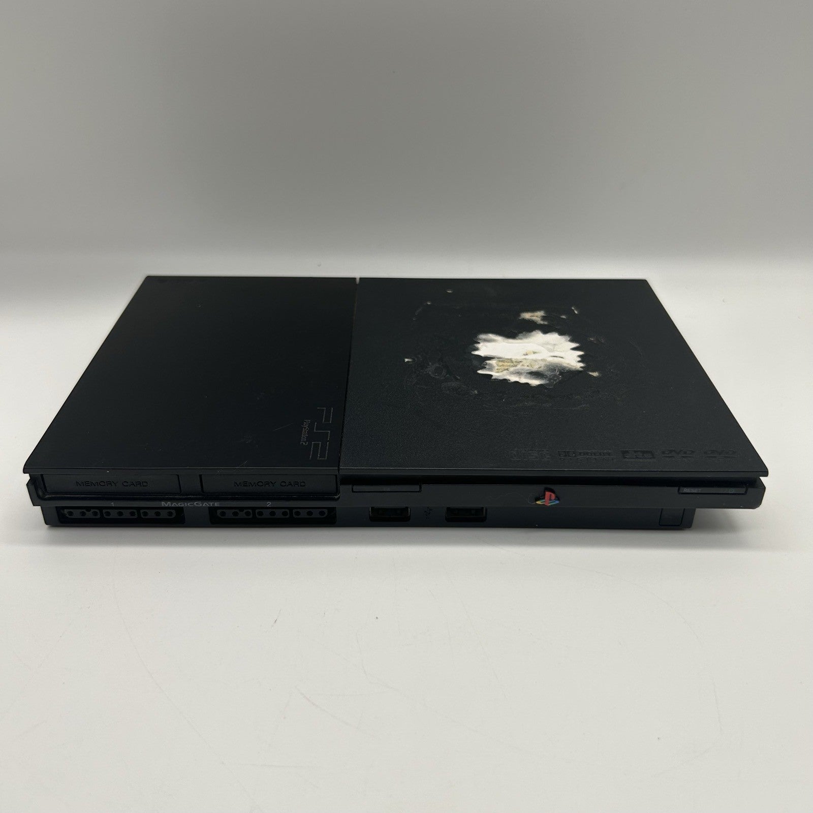 Console Sony PS2 Slim PlayStation 2 Nera NON FUNZIONANTE Per Ricambi PAL