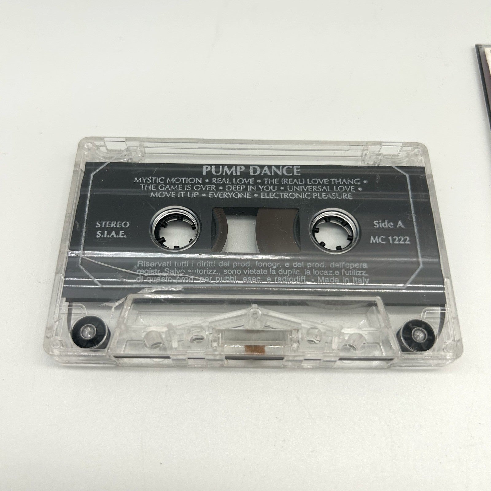Pump Dance Musicassetta MC Compilation Dance Anni 90 Versioni Originali Testata