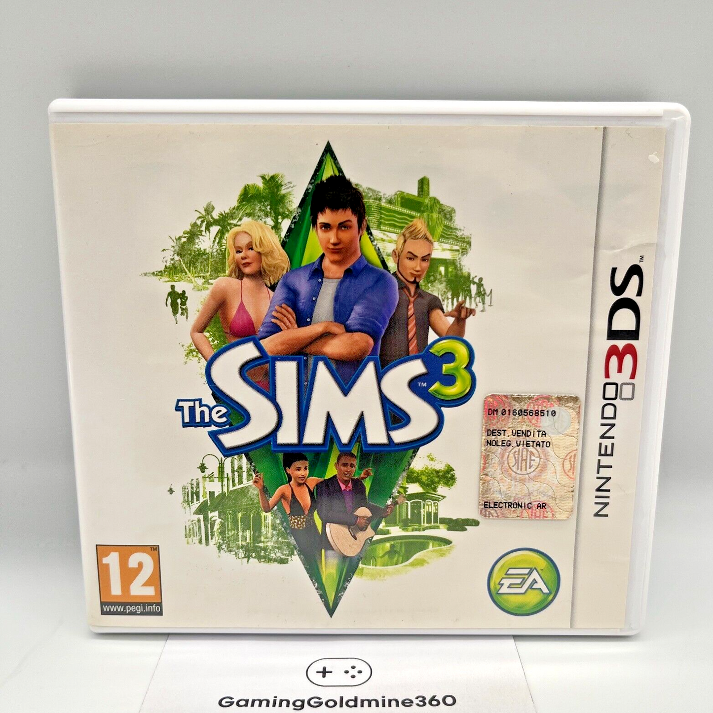 The Sims 3 Nintendo 3DS Italiano Completo con Manuale EA Gioco 2DS DS COME NUOVO