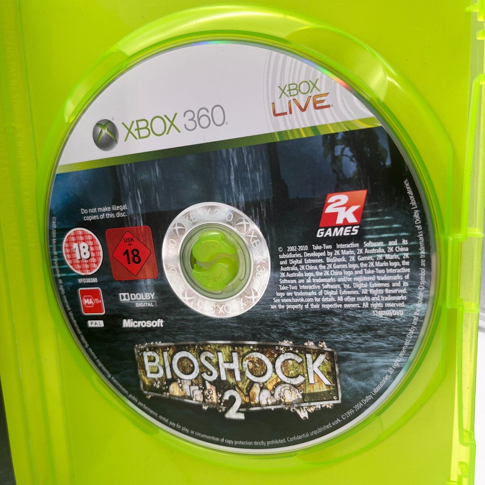 BioShock + BioShock 2 Xbox 360 ITALIANO Completi con Manuale COME NUOVI 2K Games