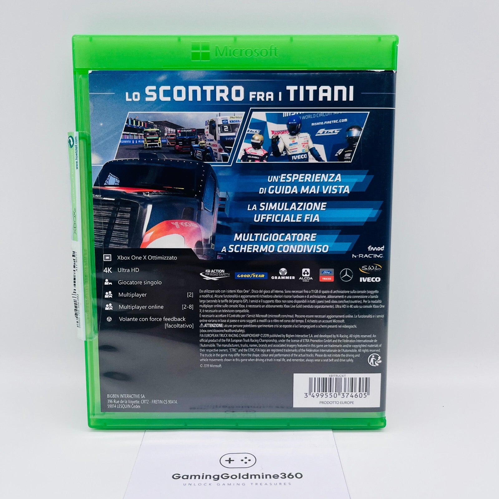 TRUCK RACING FIA European Championship Xbox One Italiano COME NUOVO Microsoft