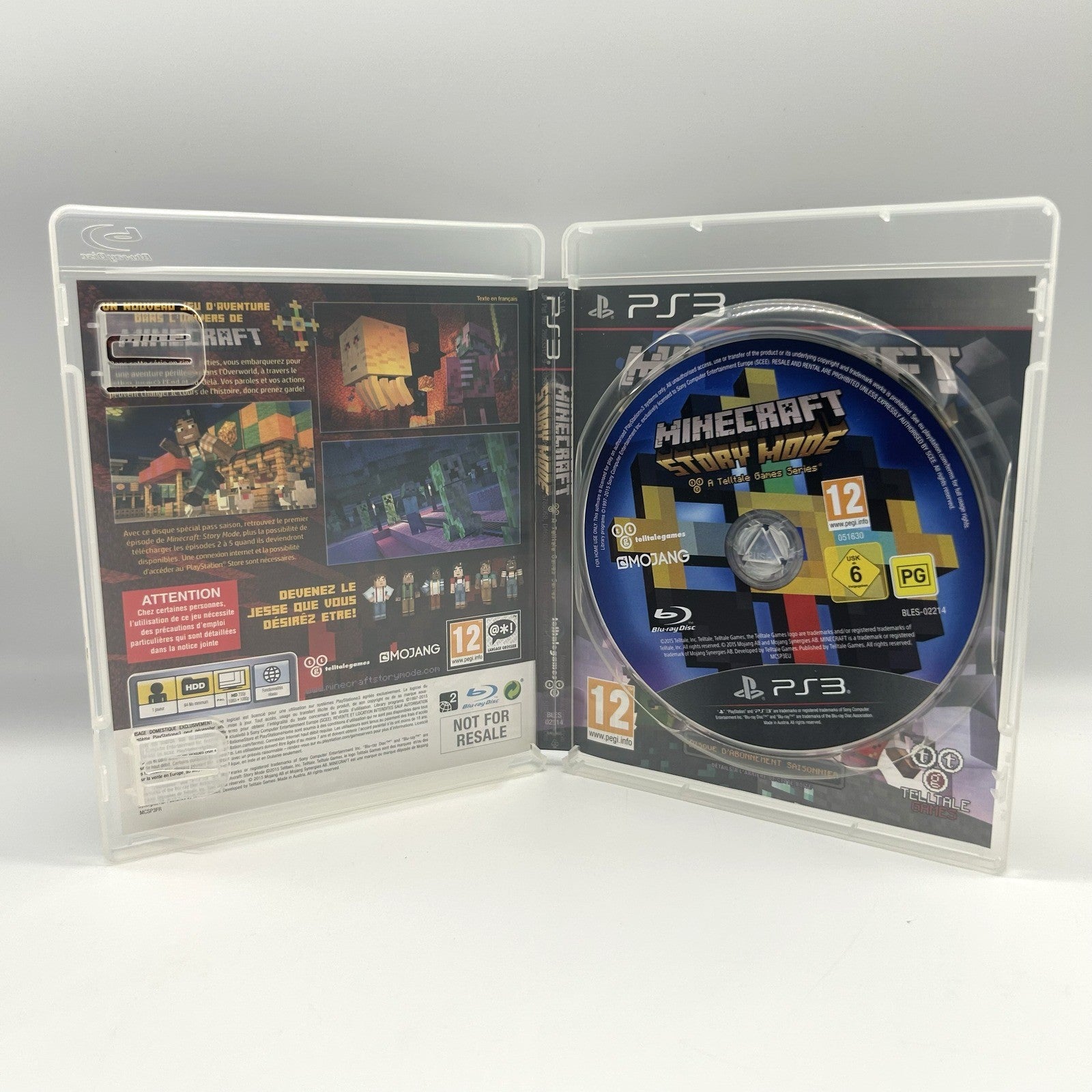 Minecraft Story Mode PS3 PlayStation 3 PAL Telltale Games Completo Testato