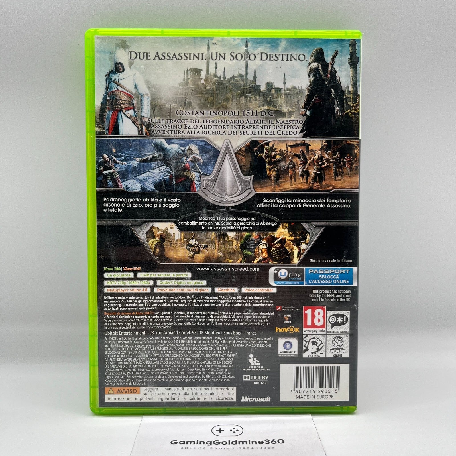 Assassin's Creed + II + Revelations Xbox 360 ITALIANO Completo Manuale COME NUOV