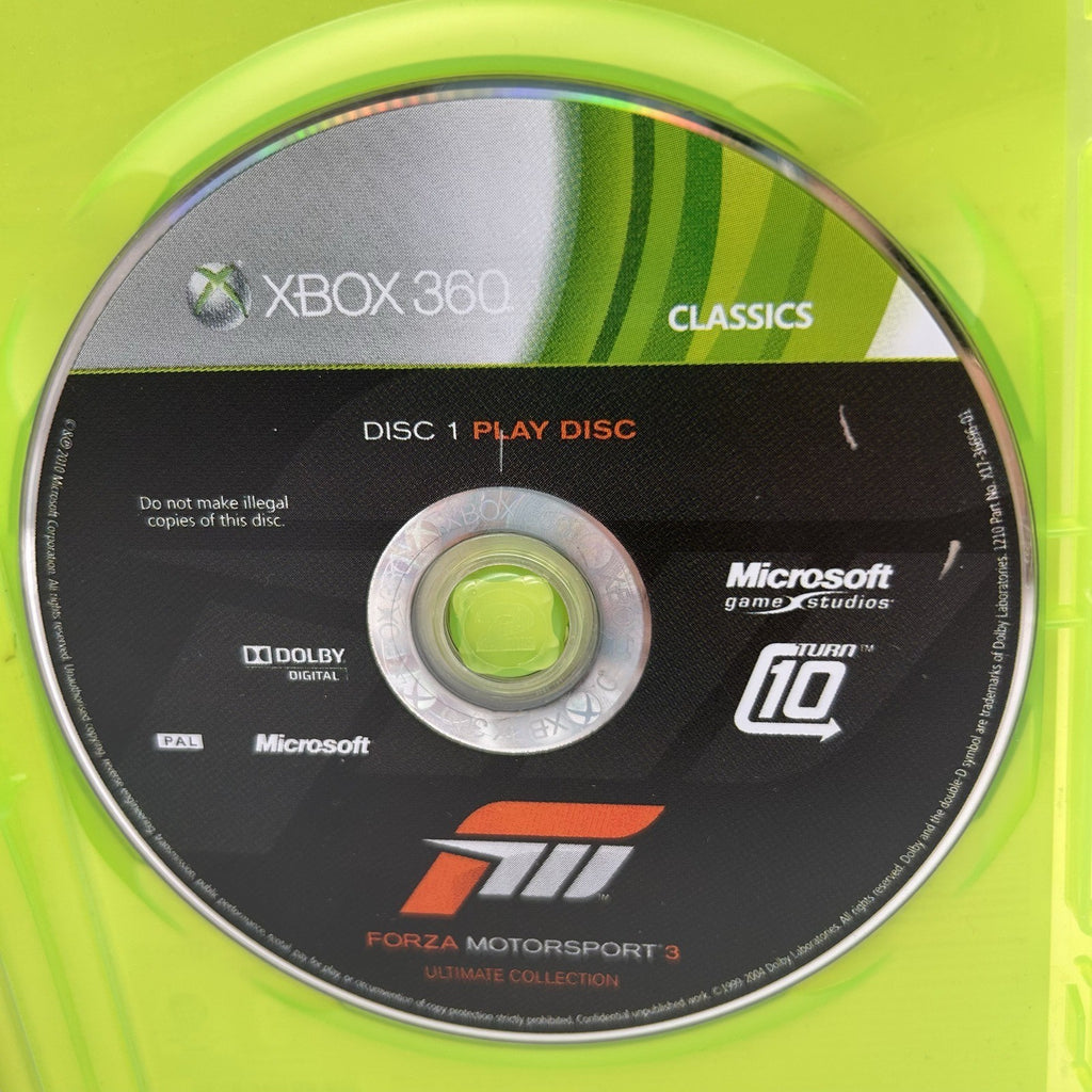 Forza Motorsport 3 Collezione Ultimate Xbox 360 PAL ITA 2 Dischi Classics Corse