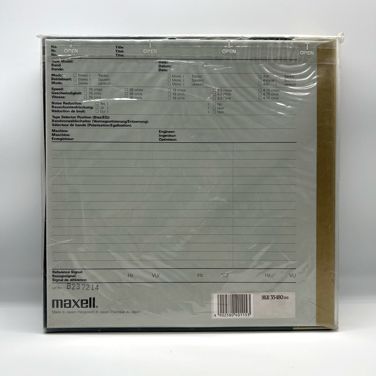 Maxell XLII 35-180 EE – bobina 26,5 cm (10,5″) metal reel, nuova sigillata (Nuovo)