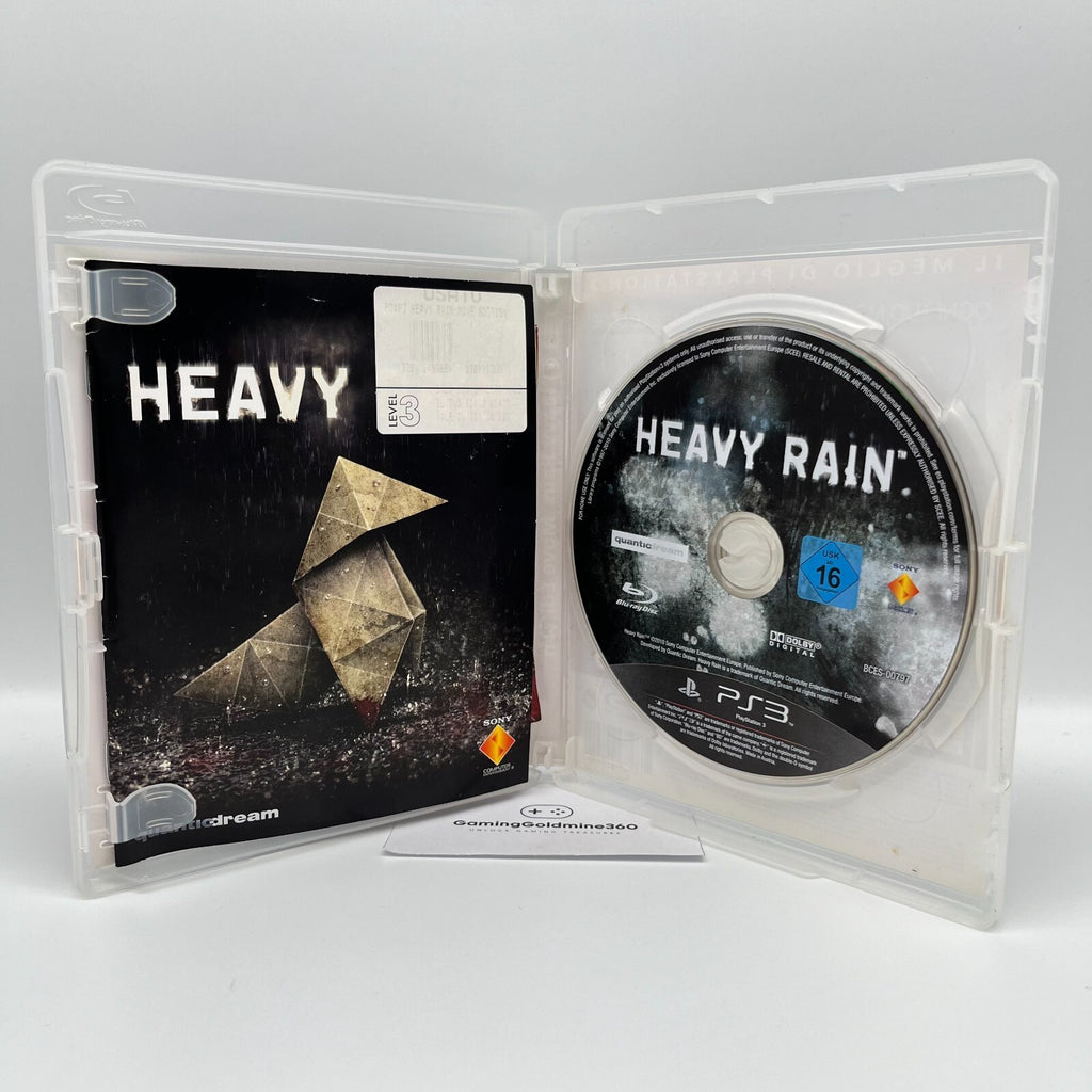 Heavy Rain PS3 Italiano Completo con Manuale PAL Sony PlayStation 3 PS Move Ed.