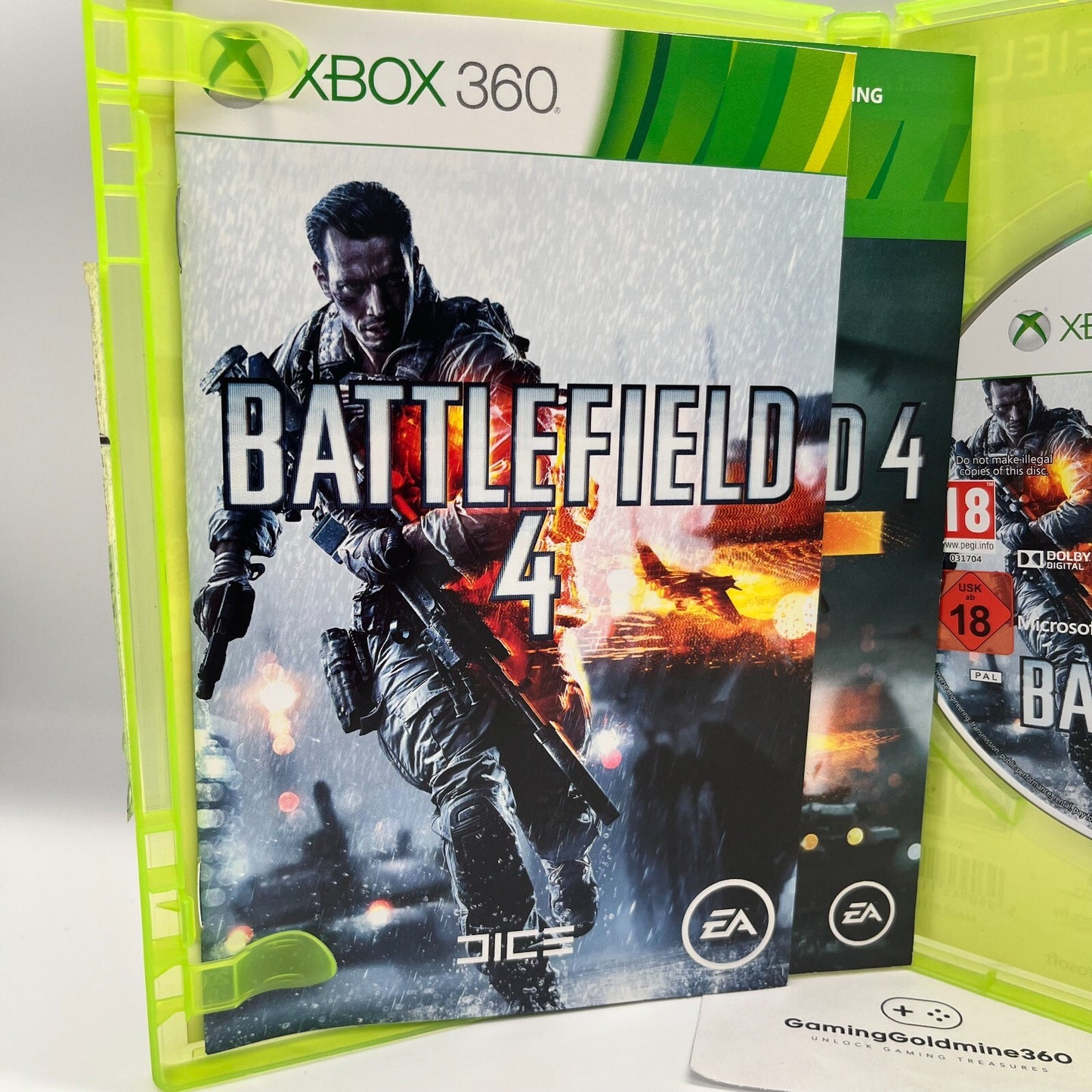 Battlefield 4 Xbox 360 Italiano Completo con Manuale Dice EA Microsoft COME NUOV