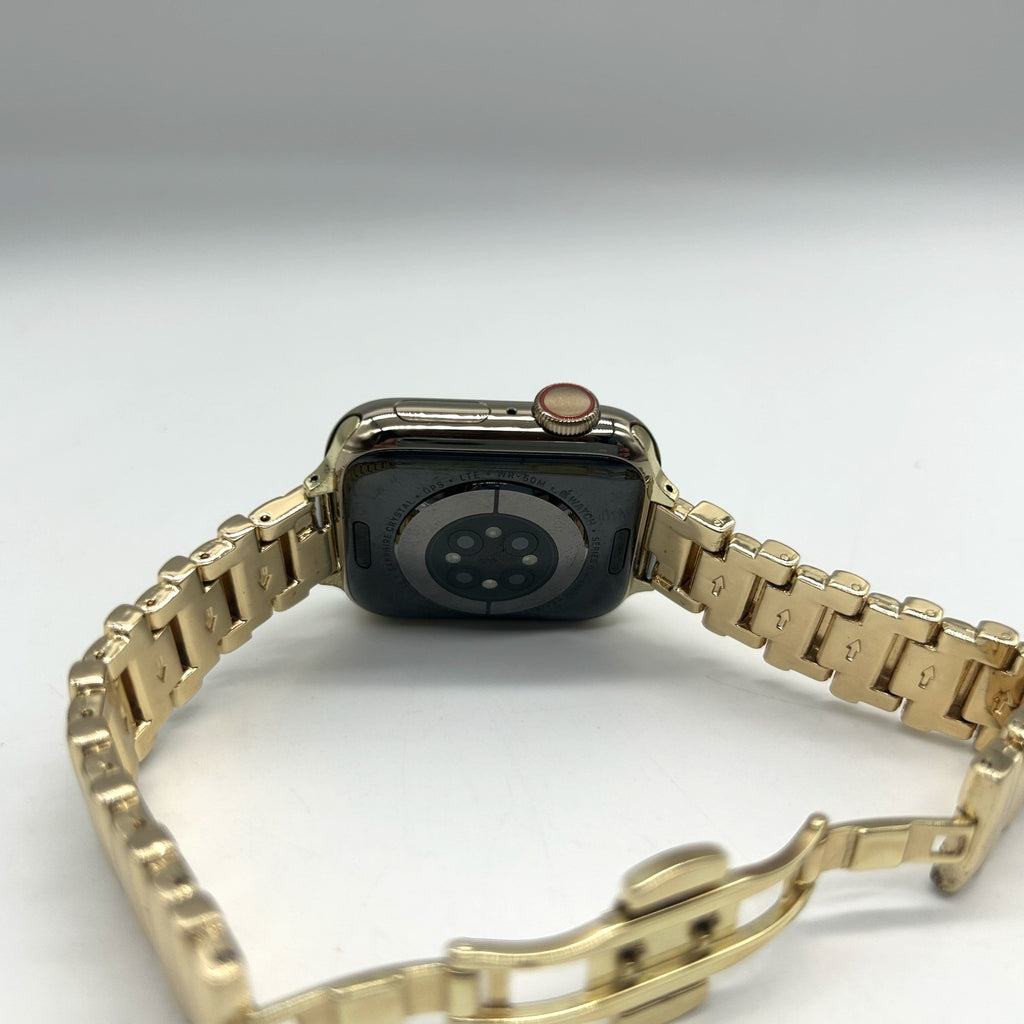 Apple Watch Series 6 40mm Acciaio Oro GPS Cellular Bracciale Link Oro Testato