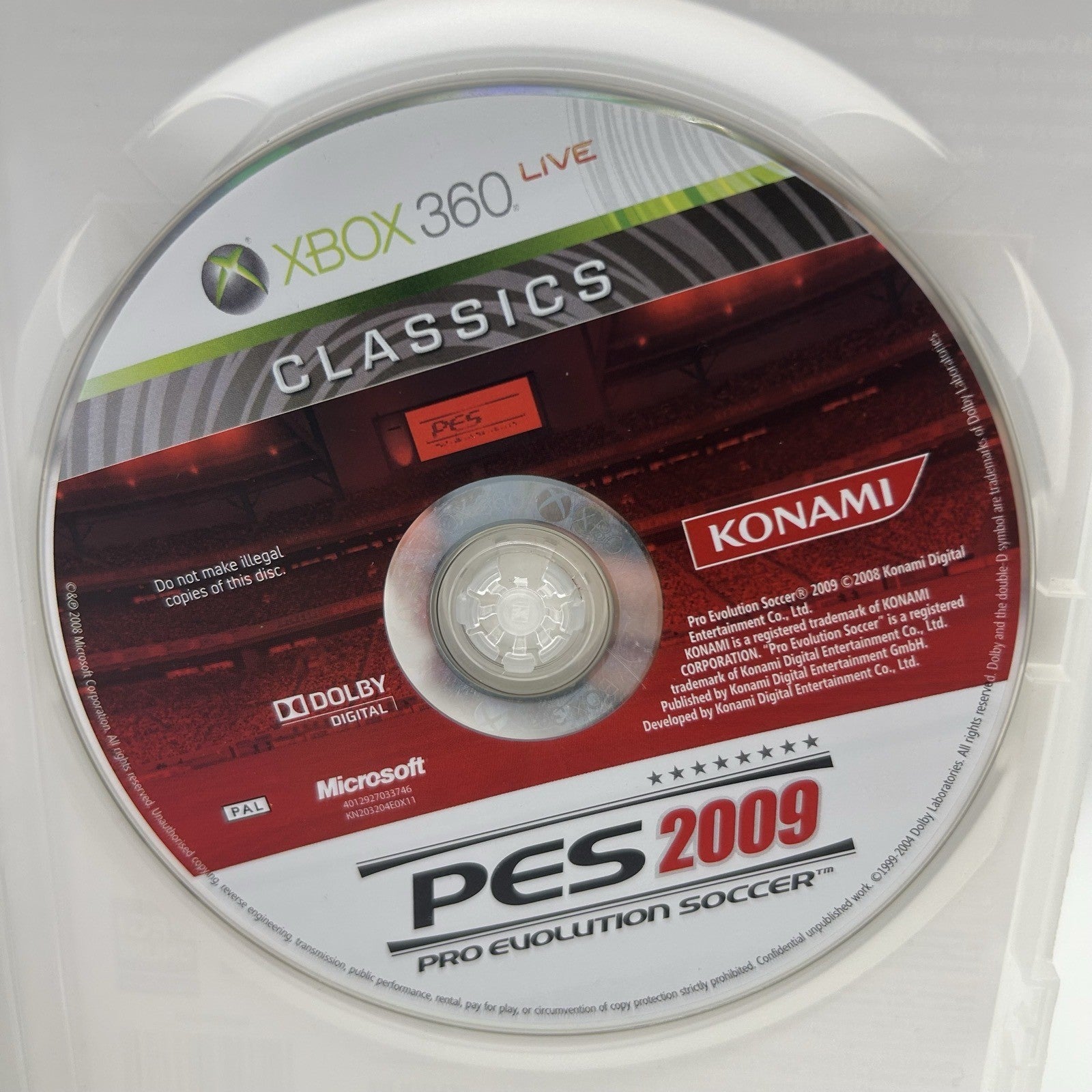PES 2009 Pro Evolution Soccer Xbox 360 PAL ITA Classics Konami Calcio Testato