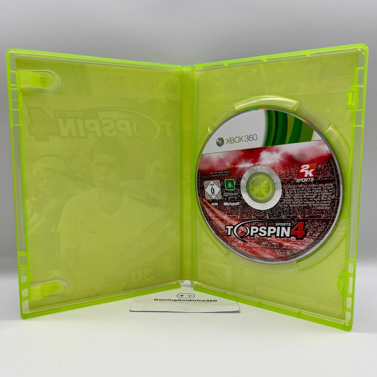 Top Spin 4 Xbox 360 Italiano PAL senza manuale 2K Microsoft Tennis OTTIME CONDIZ
