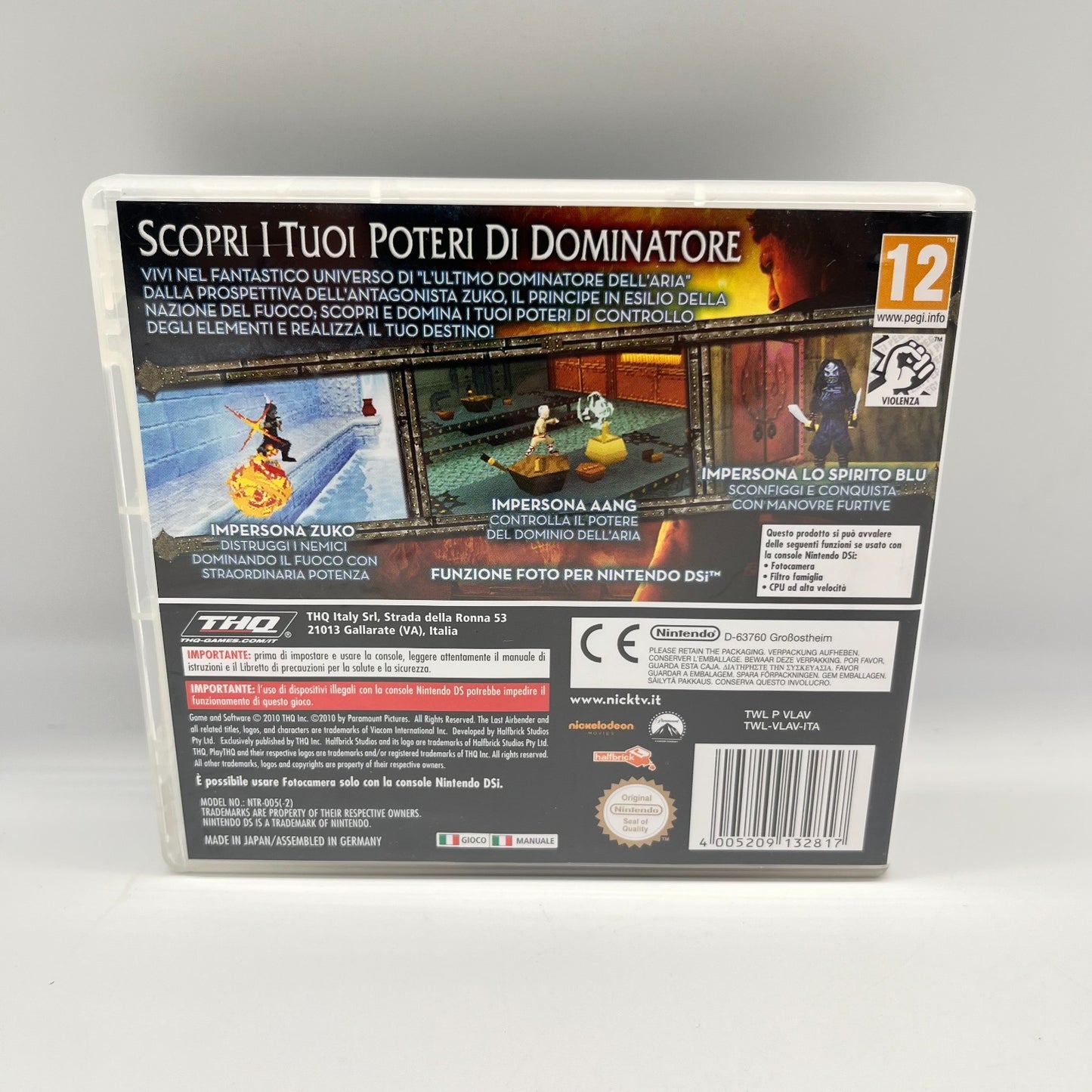 L’Ultimo Dominatore dell’Aria Nintendo DS Videogioco Italiano THQ Completo