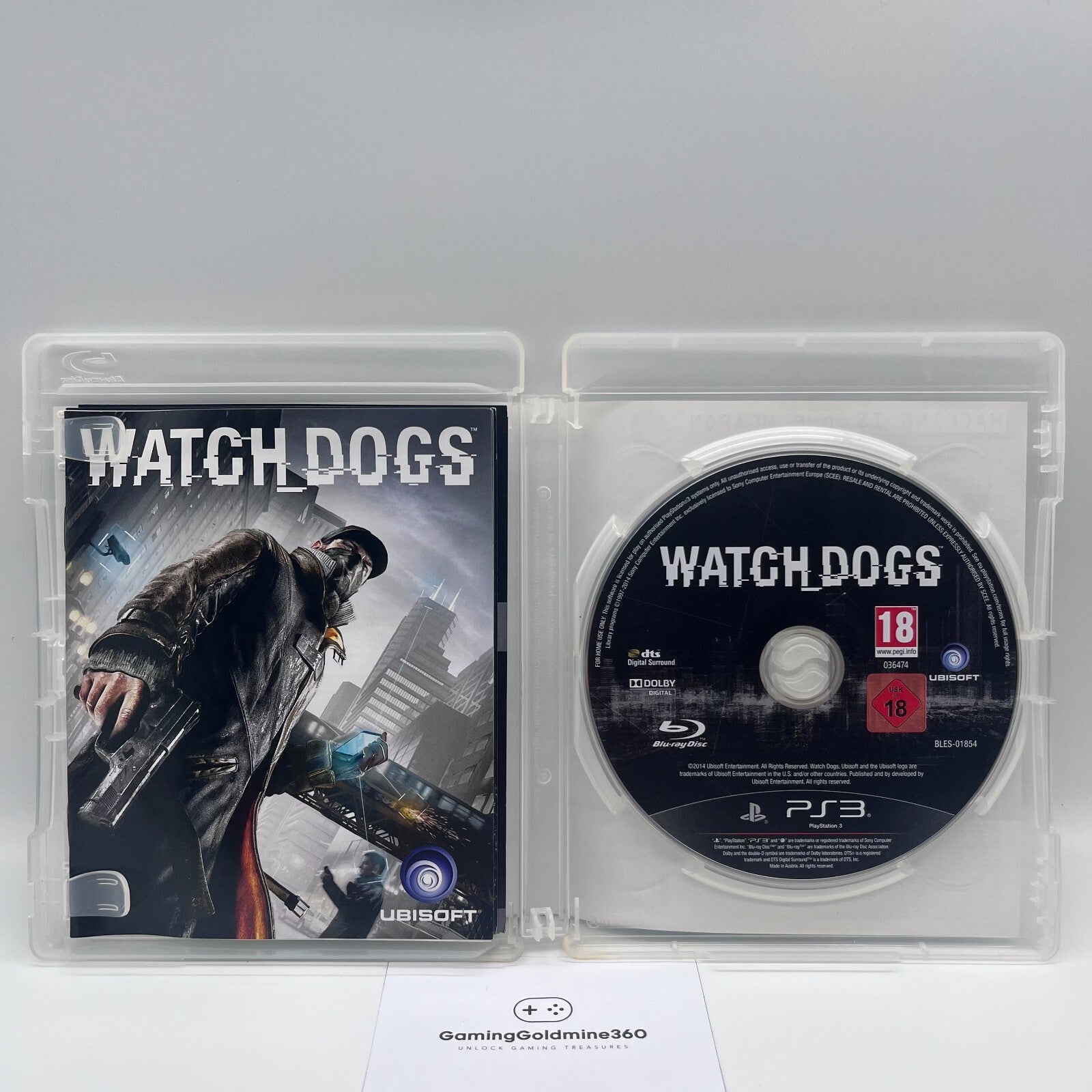 WATCH DOGS PS3 Italiano PAL Completo con Libretto Ubisoft Sony PlayStation 3 NEW