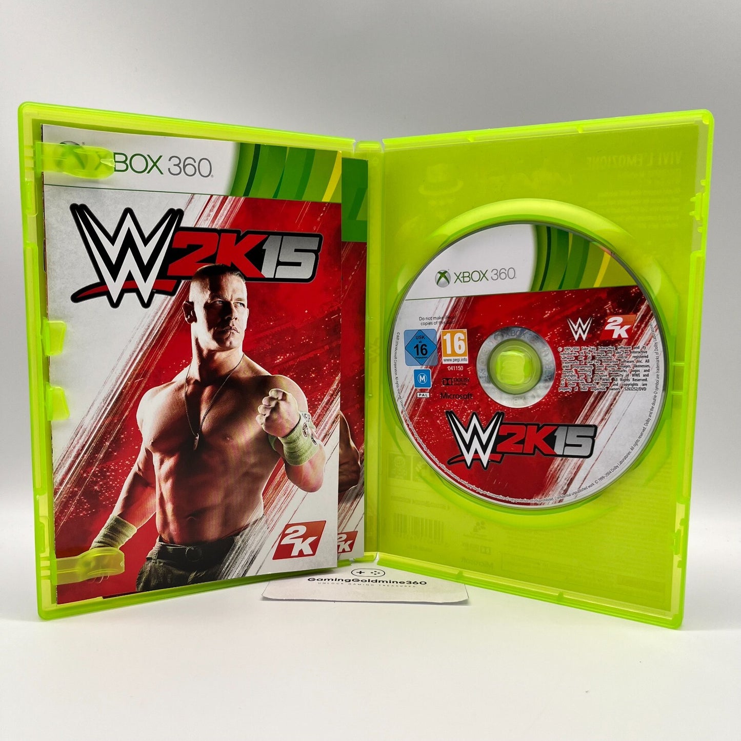 WWE 2K15 Xbox 360 Italiano Completo Manuale PAL 2K Microsoft Wrestling OTTIMO
