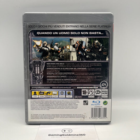 Army of Two PS3 Italiano PAL EA Sony PlayStation 3 Platinum OTTIME CONDIZIONI