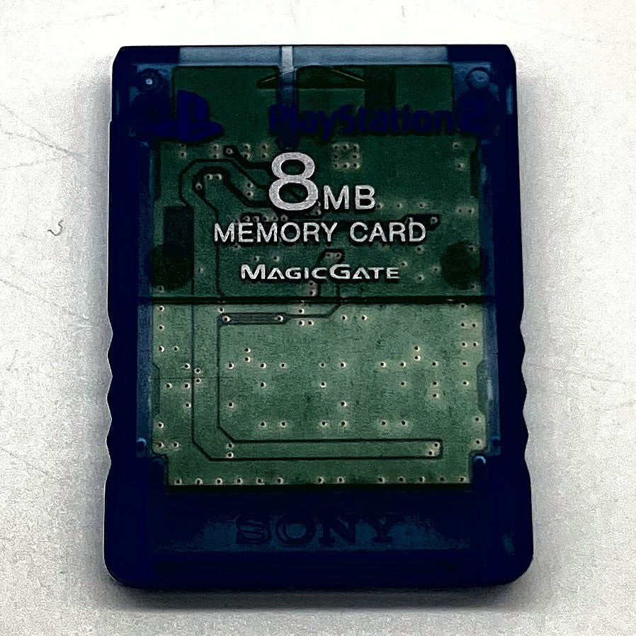 Memory Card Sony PS2 8MB Blu Trasparente Originale MagicGate PlayStation 2