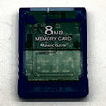 Memory Card Sony PS2 8MB Blu Trasparente Originale MagicGate PlayStation 2